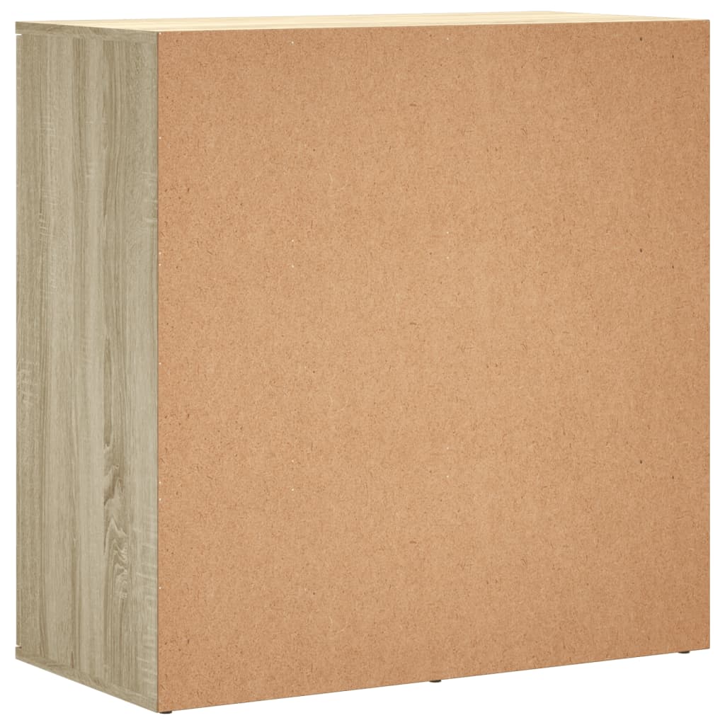 skænke 2 stk. 79x38x80 cm konstrueret træ sonoma-eg