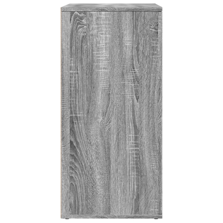 skænke 2 stk. 79x38x80 cm konstrueret træ grå sonoma-eg