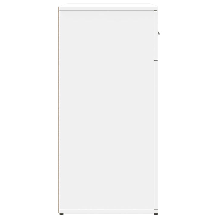 skænke 2 stk. 79x38x80 cm konstrueret træ hvid