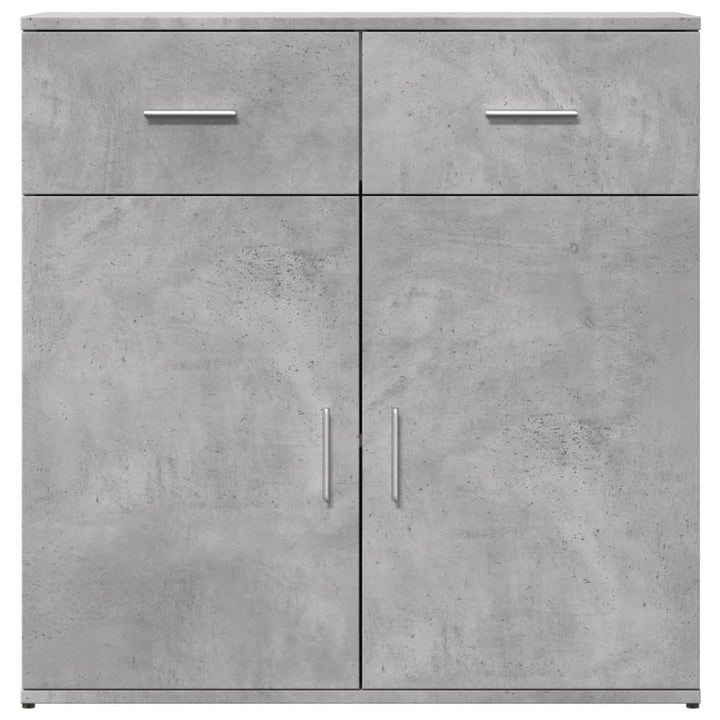 skænke 2 stk. 79x38x80 cm konstrueret træ betongrå