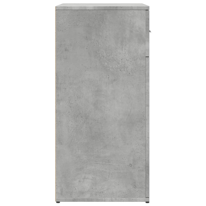 skænke 2 stk. 79x38x80 cm konstrueret træ betongrå