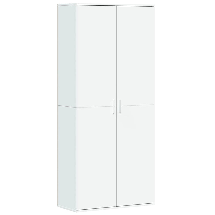 højskab 80x35x180 cm konstrueret træ hvid