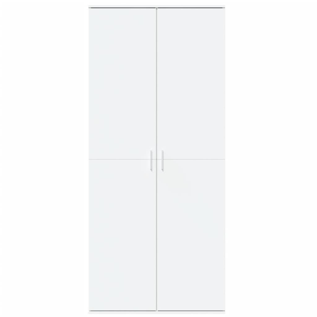 højskab 80x35x180 cm konstrueret træ hvid