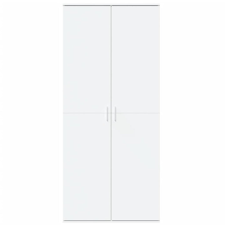 højskab 80x35x180 cm konstrueret træ hvid