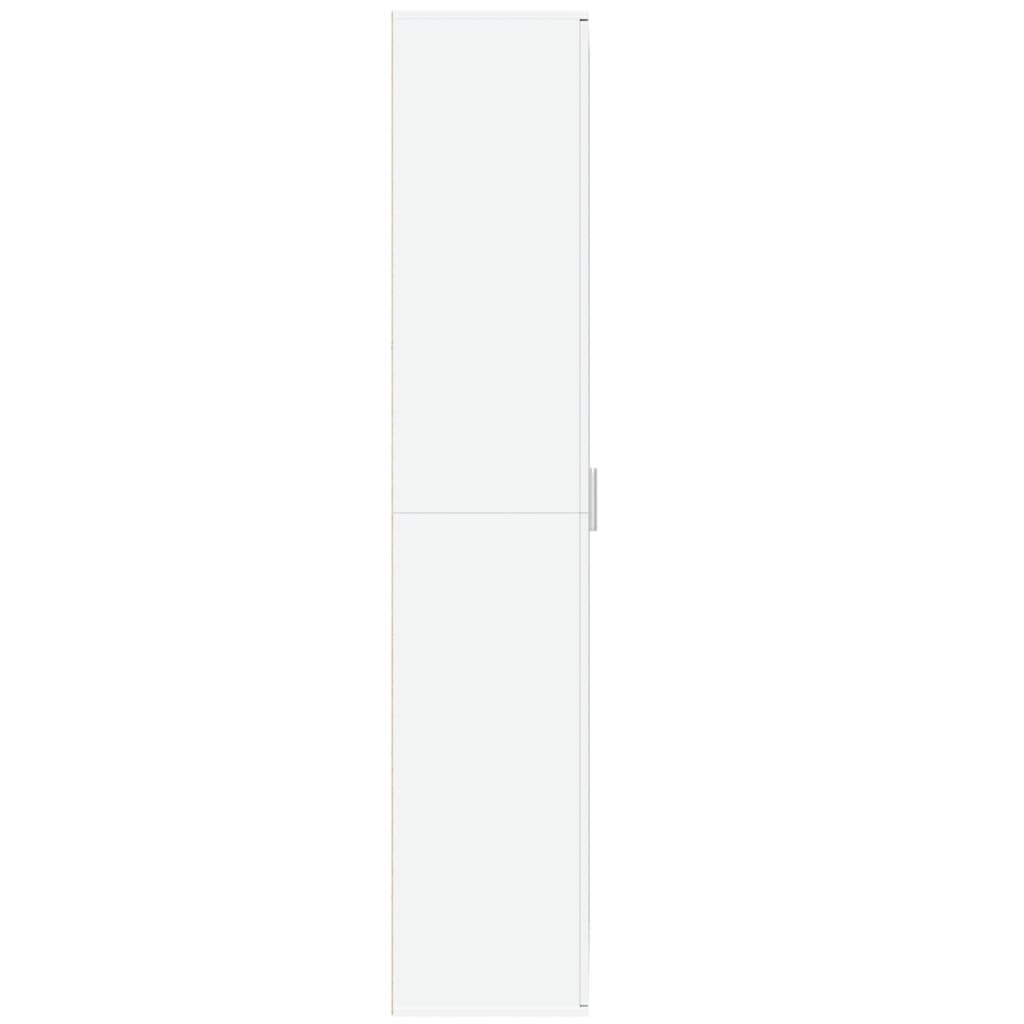 højskab 80x35x180 cm konstrueret træ hvid