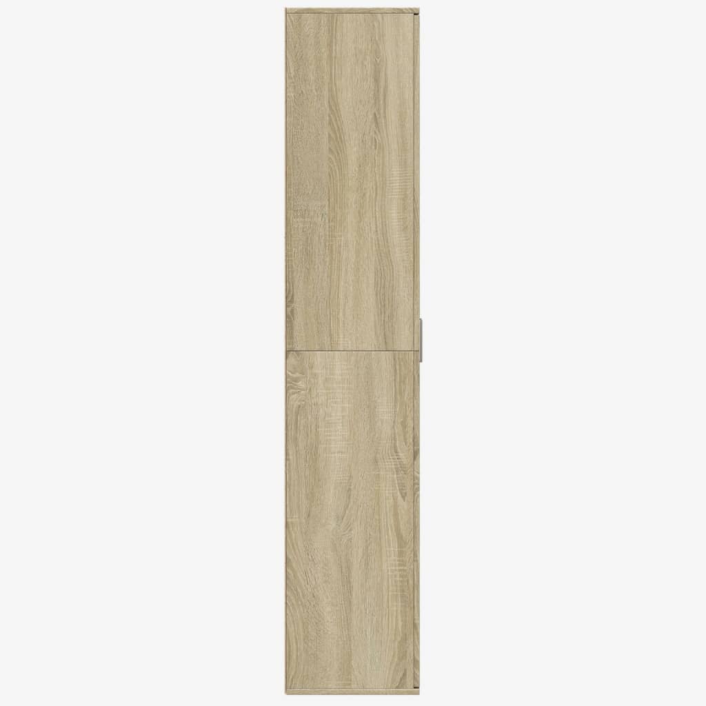 højskab 80x35x180 cm konstrueret træ sonoma-eg