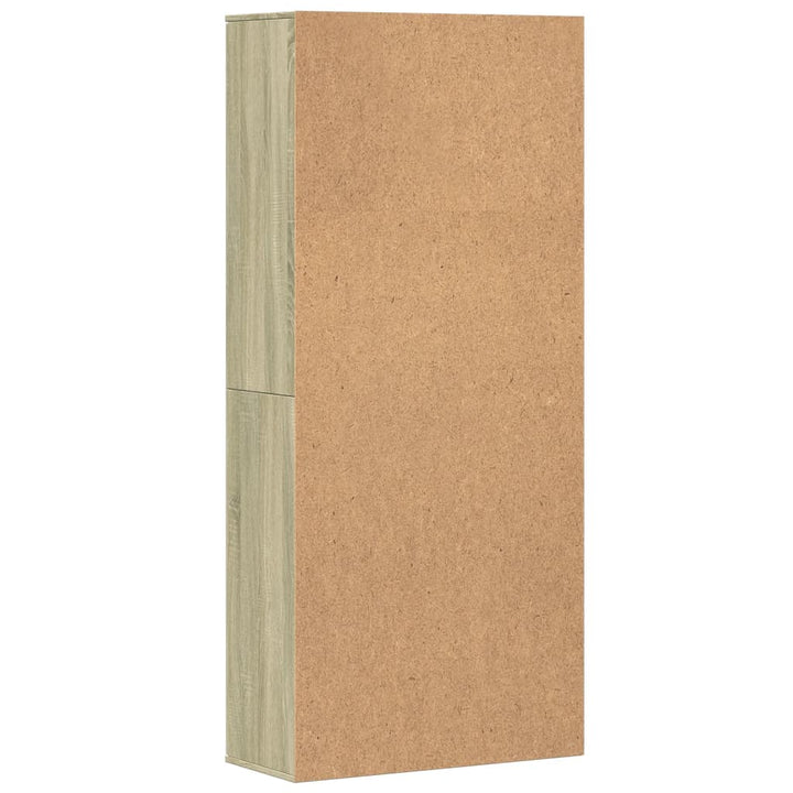 højskab 80x35x180 cm konstrueret træ sonoma-eg