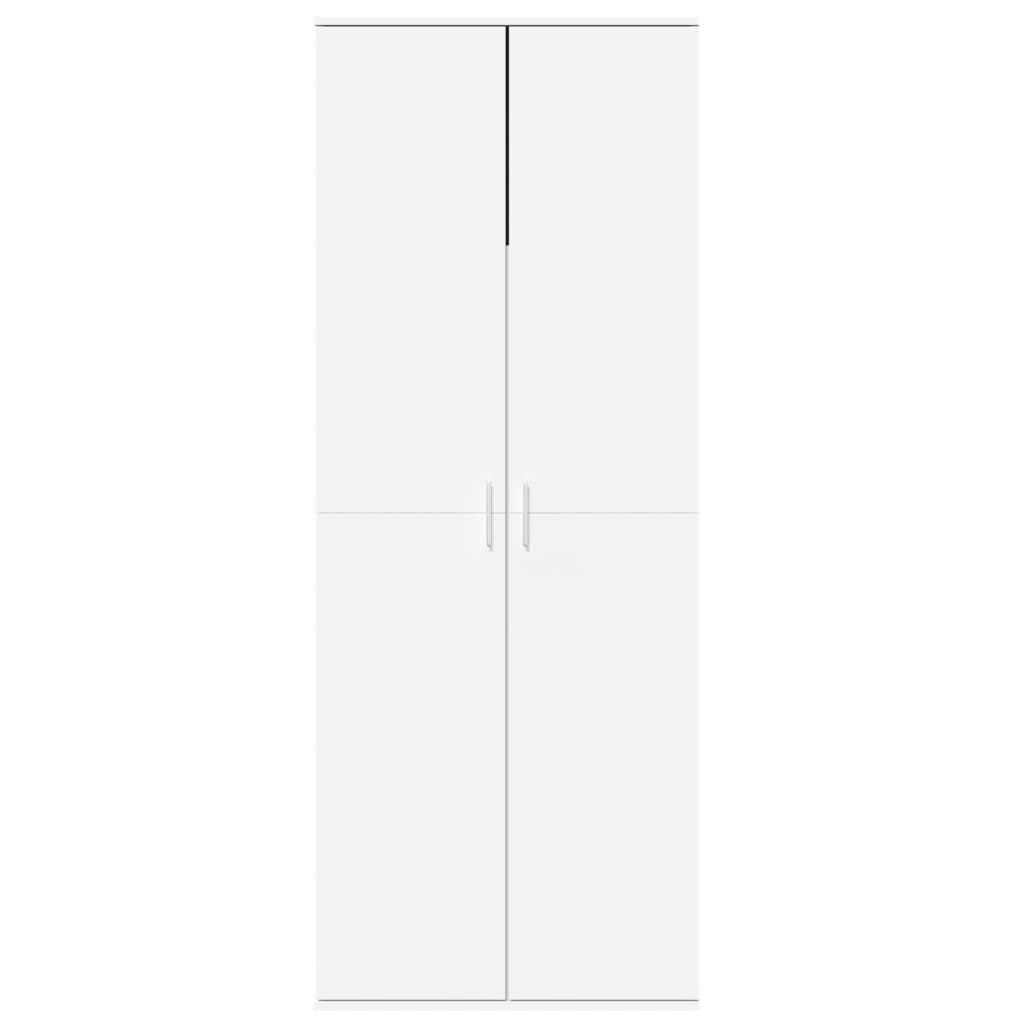 højskab 70x35x180 cm konstrueret træ hvid