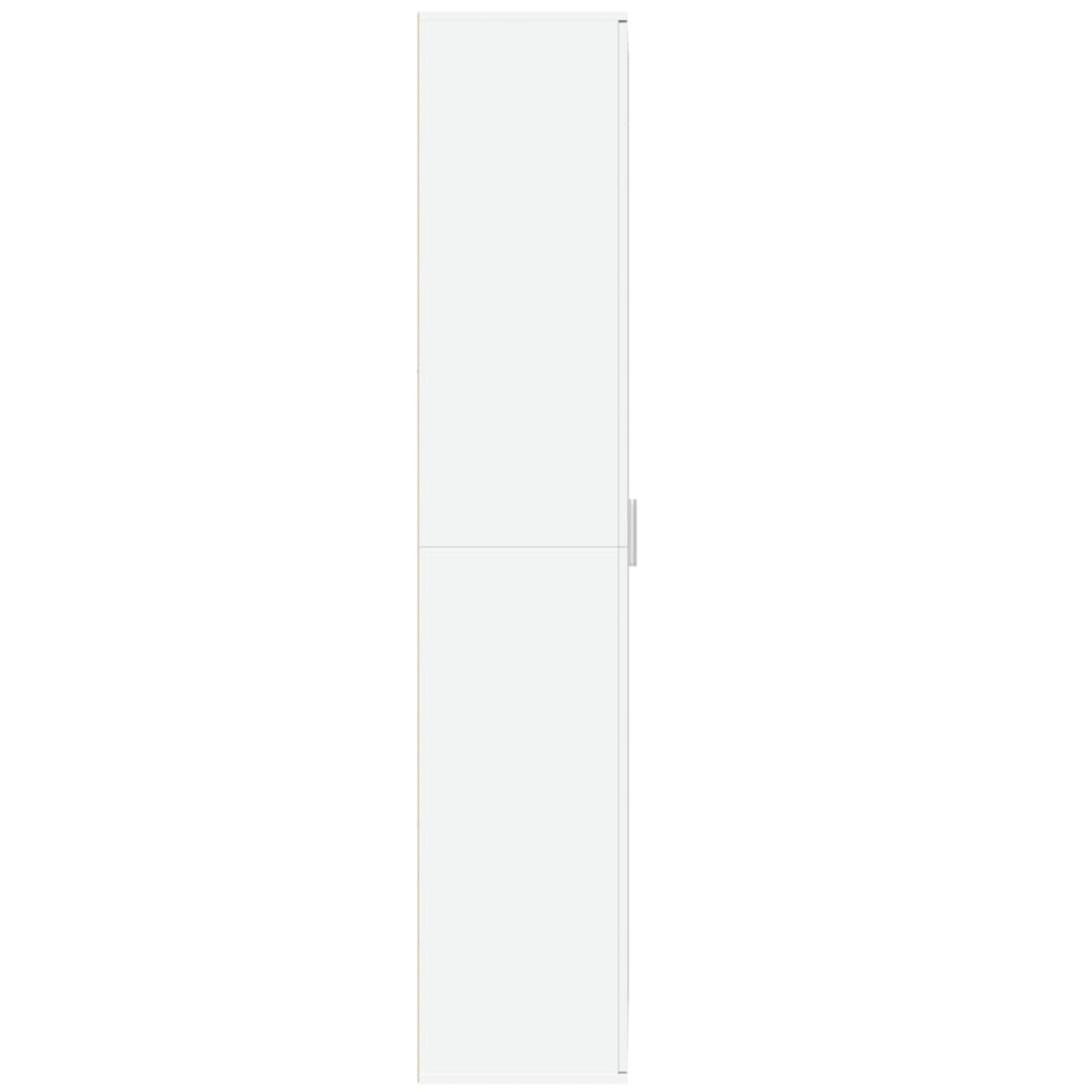 højskab 70x35x180 cm konstrueret træ hvid