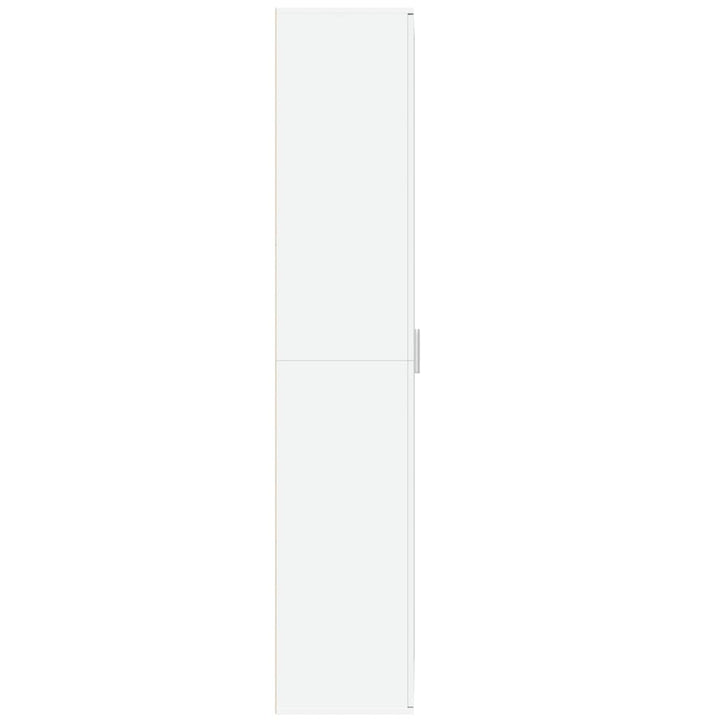 højskab 70x35x180 cm konstrueret træ hvid