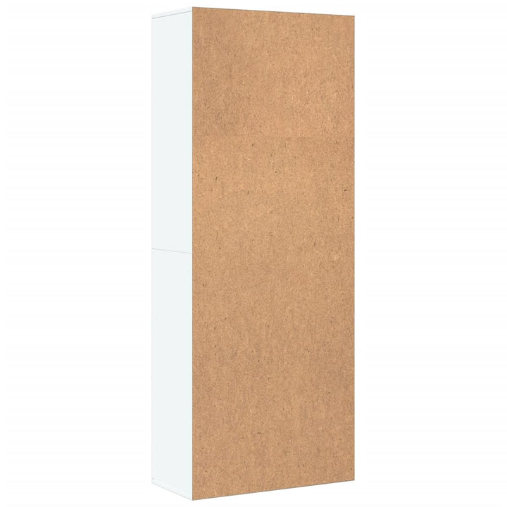 højskab 70x35x180 cm konstrueret træ hvid