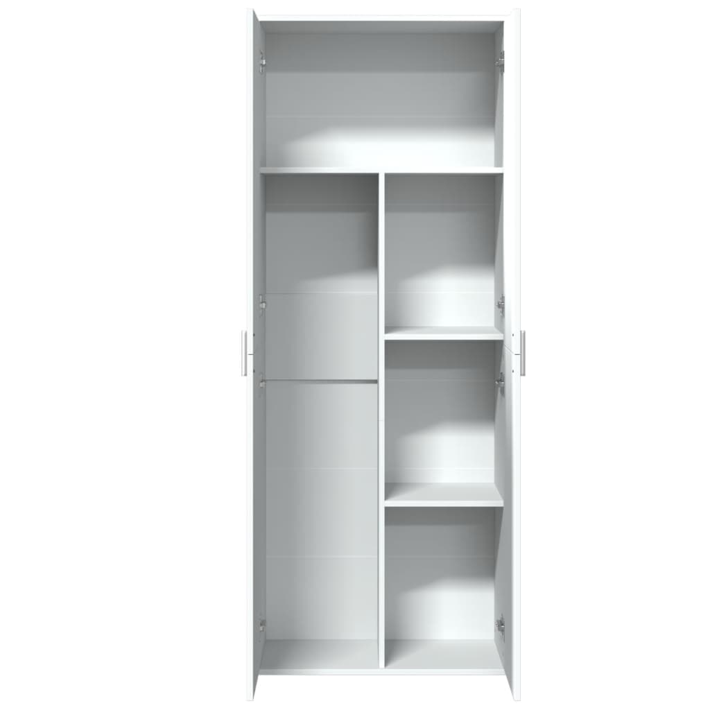 højskab 70x35x180 cm konstrueret træ hvid