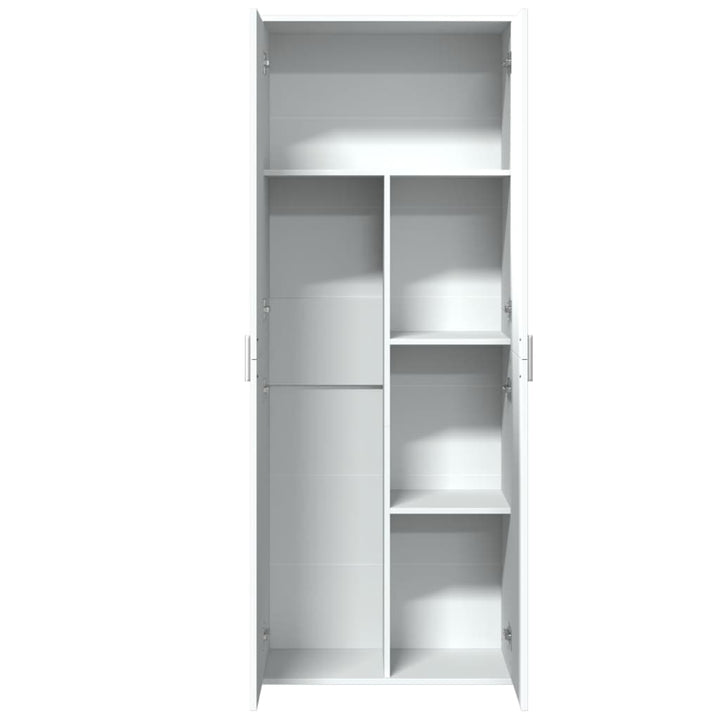 højskab 70x35x180 cm konstrueret træ hvid
