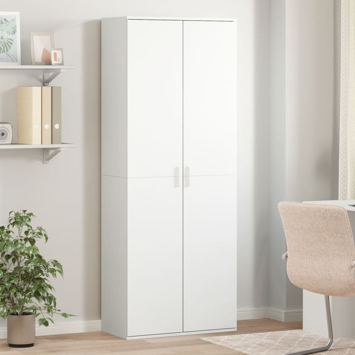 højskab 70x35x180 cm konstrueret træ hvid