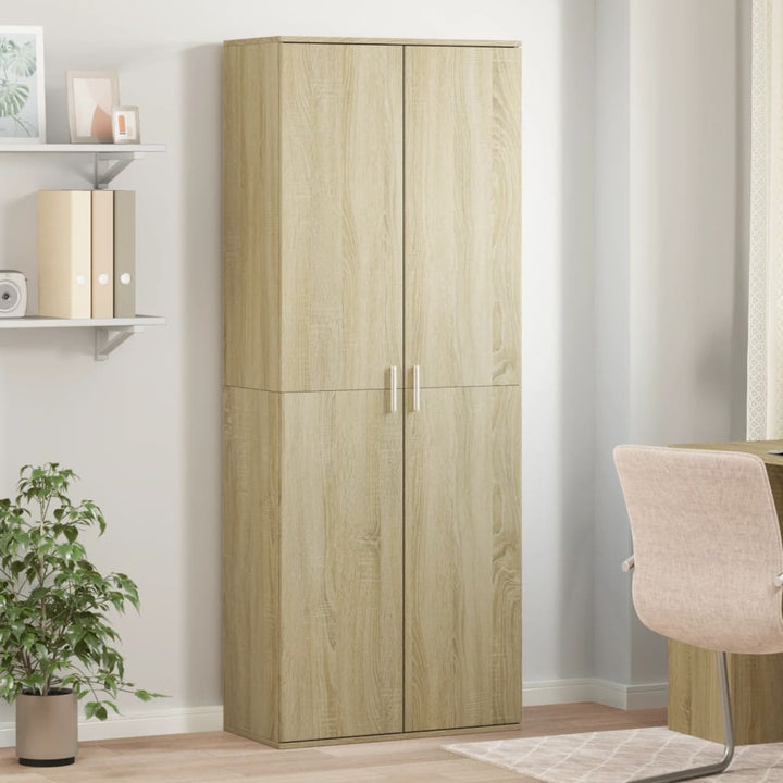 højskab 70x35x180 cm konstrueret træ sonoma-eg