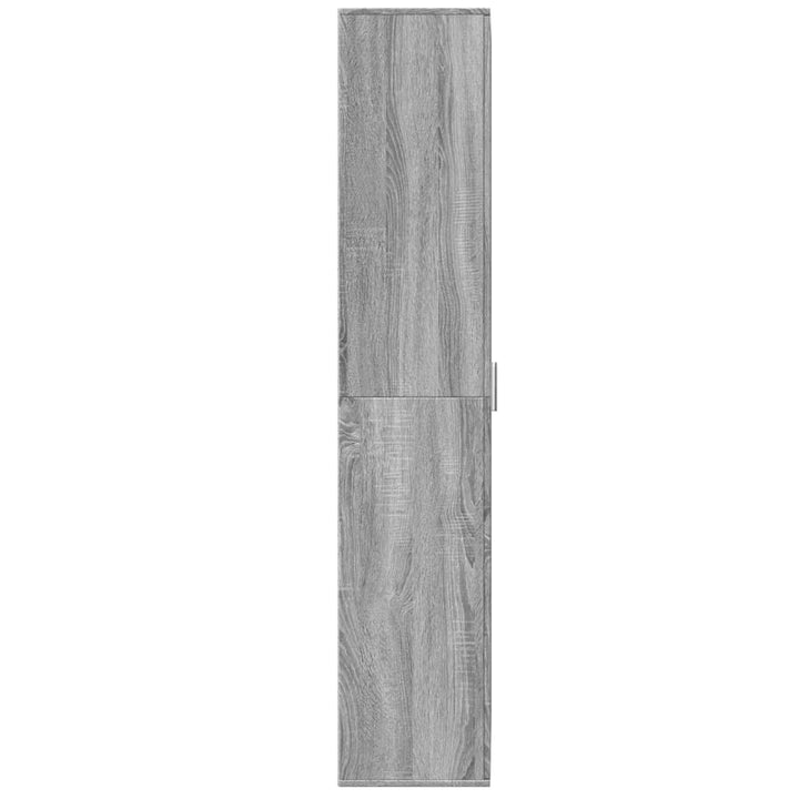 højskab 70x35x180 cm konstrueret træ grå sonoma-eg