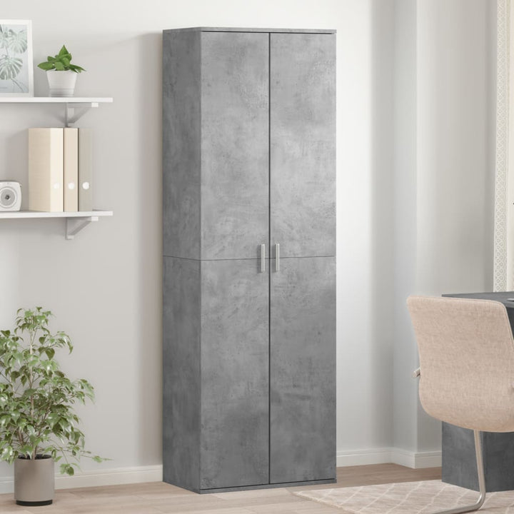 højskab 60x35x180 cm konstrueret træ betongrå