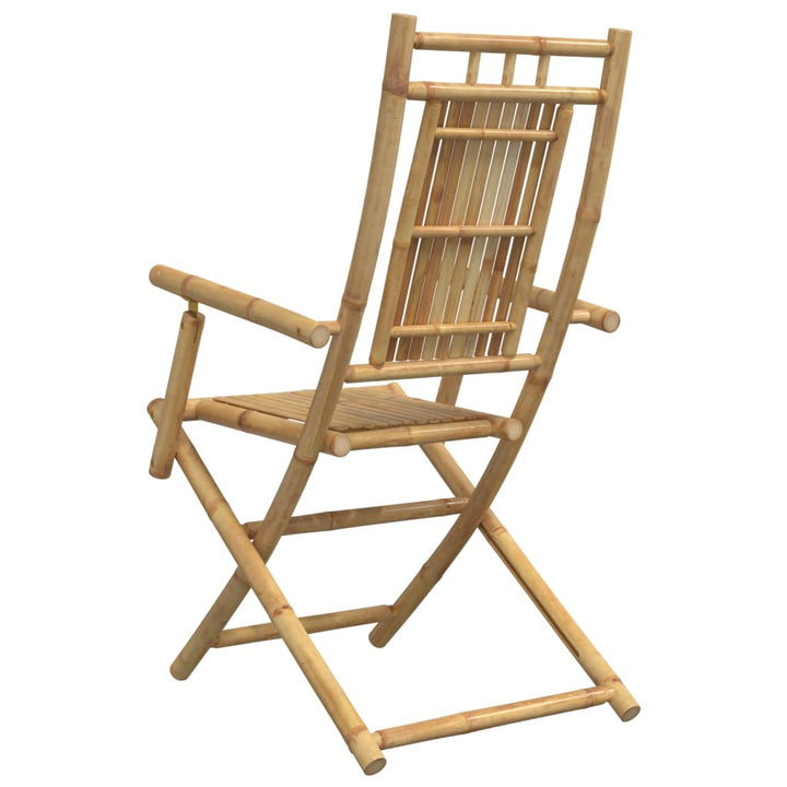foldbare havestole 4 stk. 53x66x99 cm bambus