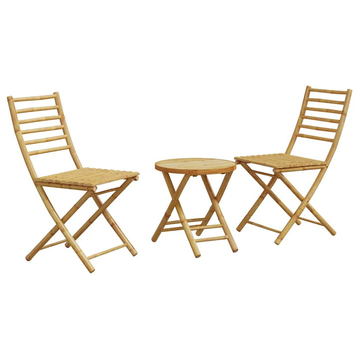 bistrosæt 3 dele bambus