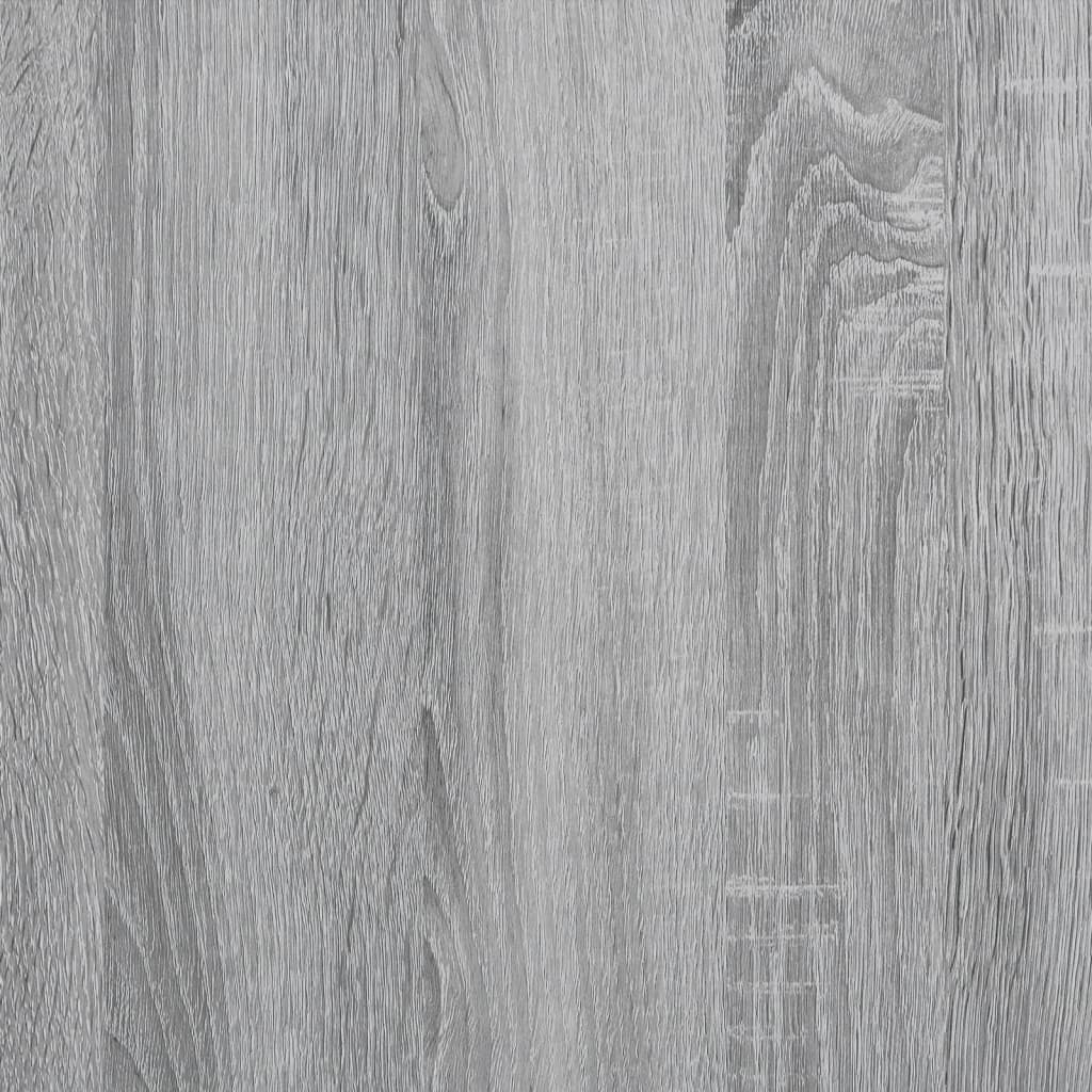 sengestel 160x200 cm konstrueret træ og metal grå sonoma-eg