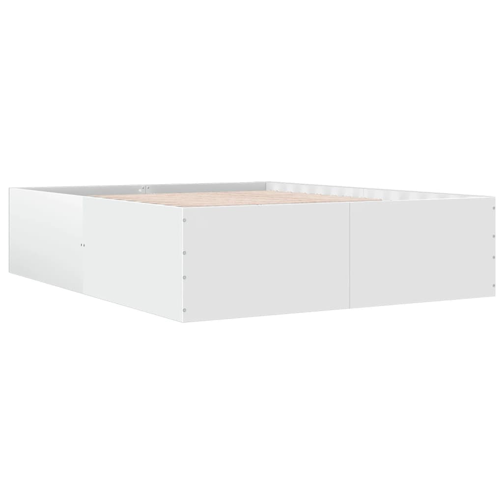 sengestel 160x200 cm konstrueret træ hvid