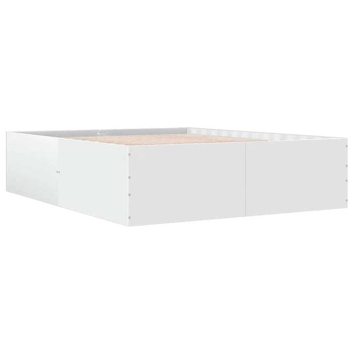 sengestel 160x200 cm konstrueret træ hvid