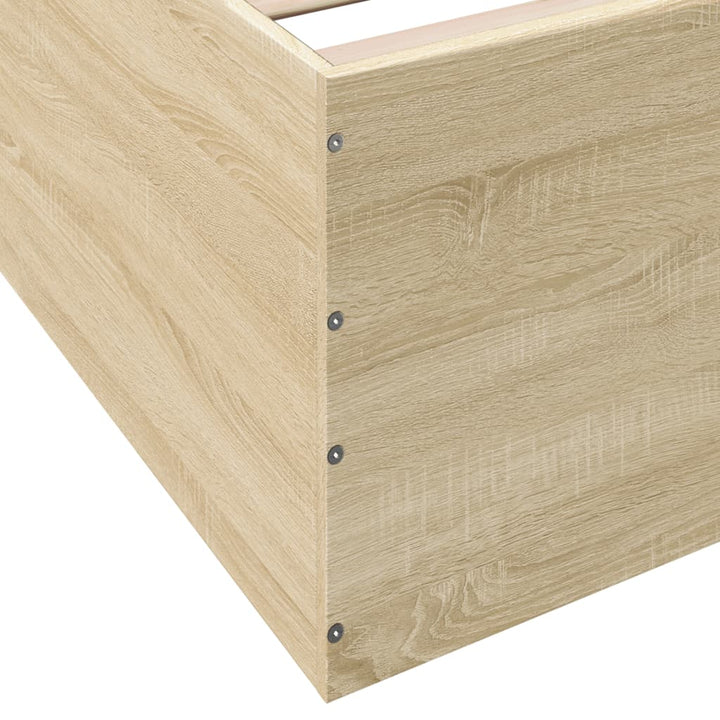 sengestel 150x200 cm konstrueret træ sonoma-eg