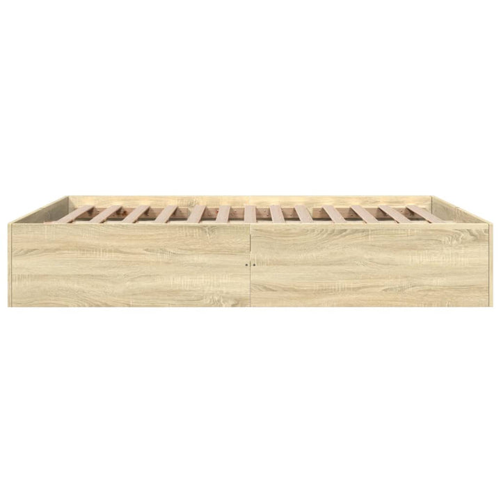 sengestel 150x200 cm konstrueret træ sonoma-eg