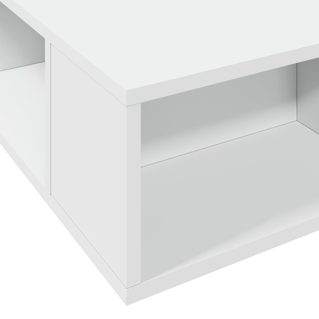 sengestel 200x200 cm konstrueret træ hvid