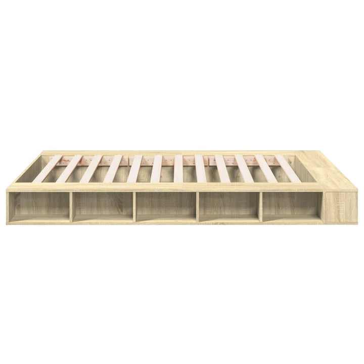 sengestel 150x200 cm konstrueret træ sonoma-eg