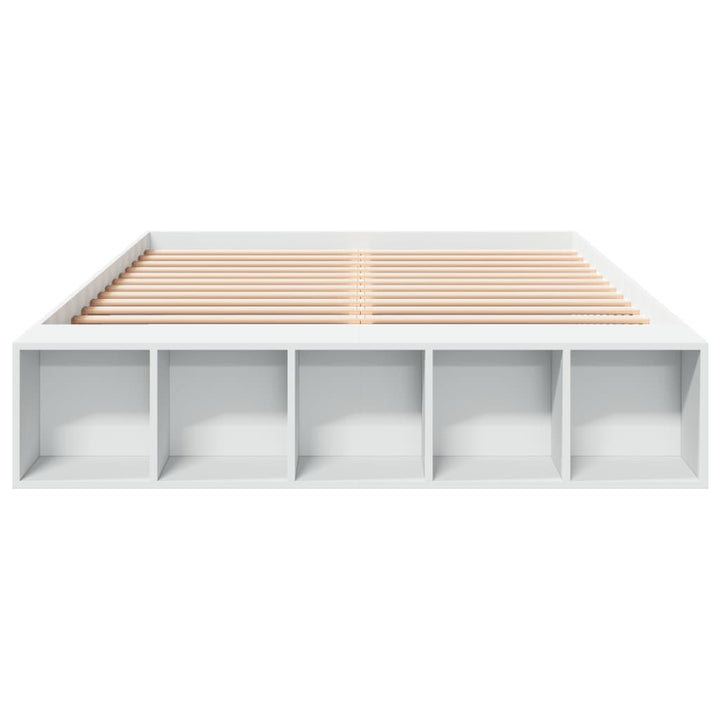 sengestel 150x200 cm konstrueret træ hvid