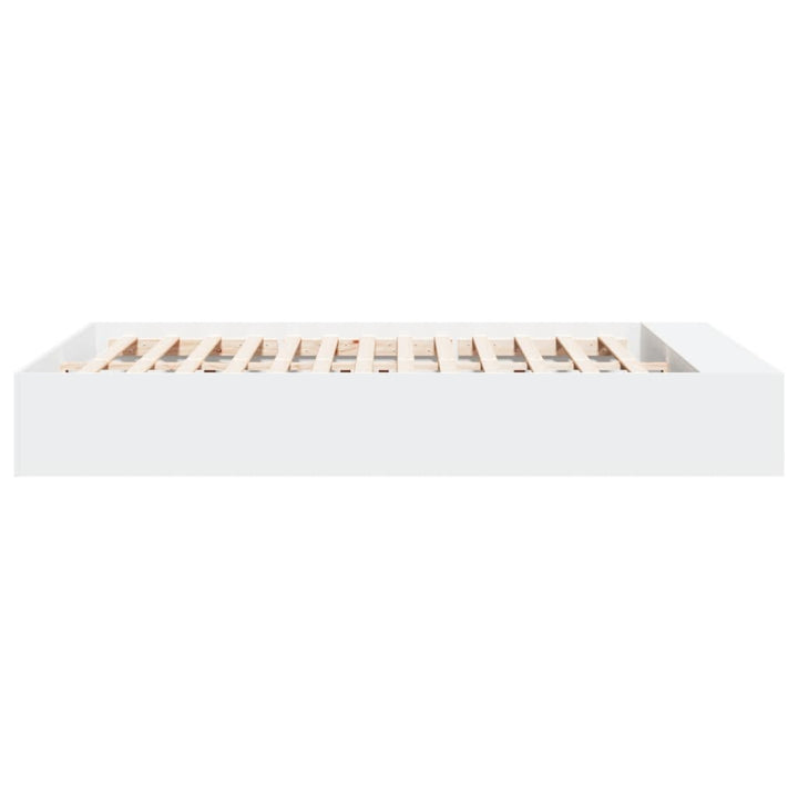 sengestel 150x200 cm konstrueret træ hvid
