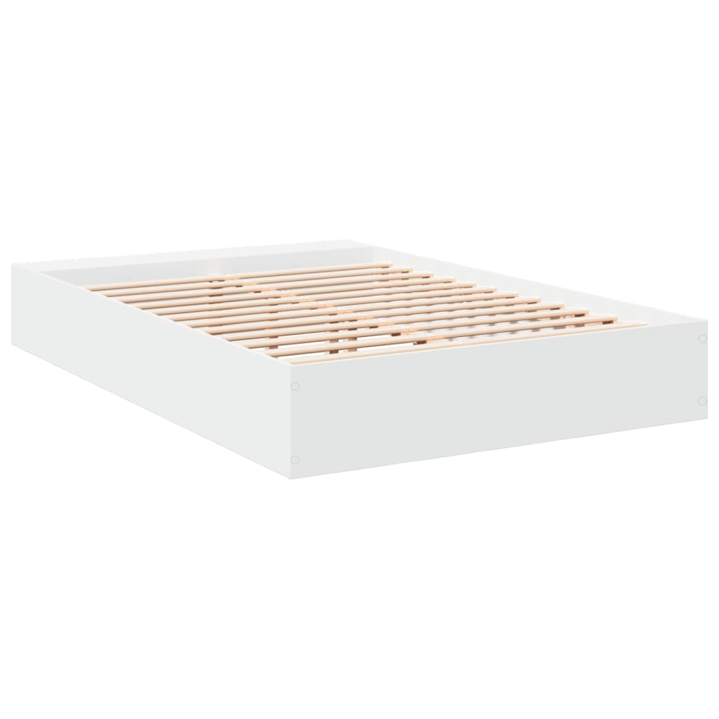 sengestel 150x200 cm konstrueret træ hvid