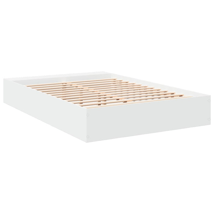 sengestel 150x200 cm konstrueret træ hvid