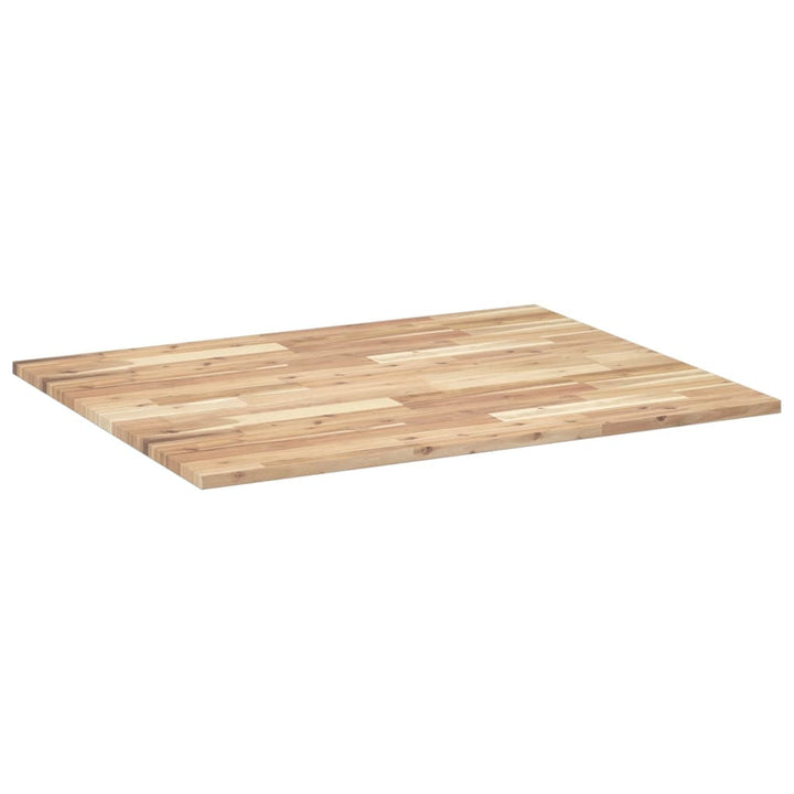 skrivebordsplade 100x80x2 cm ubehandlet massivt akacietræ