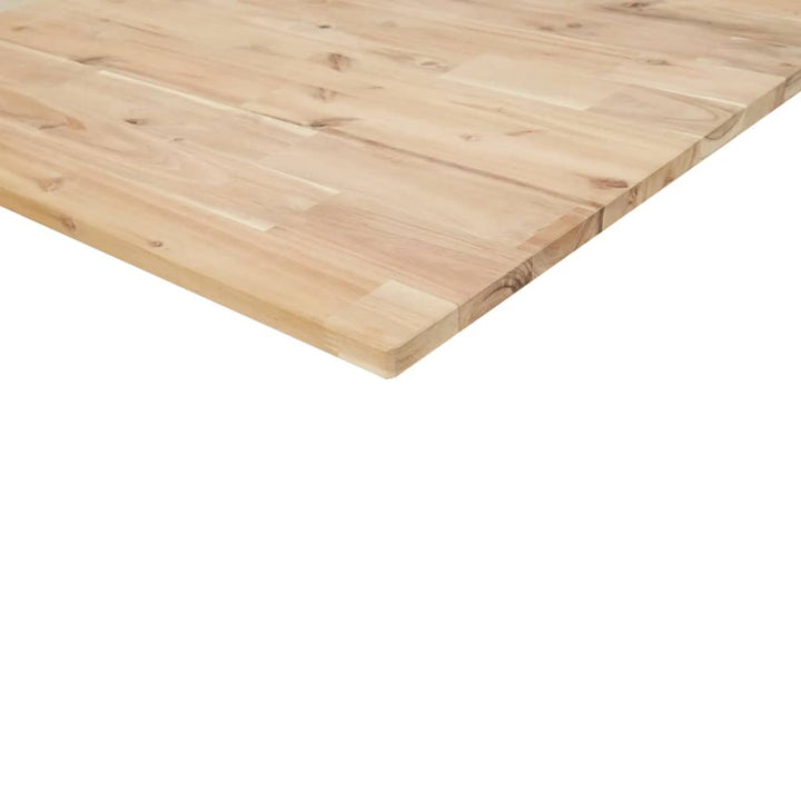 skrivebordsplade 100x80x2 cm ubehandlet massivt akacietræ