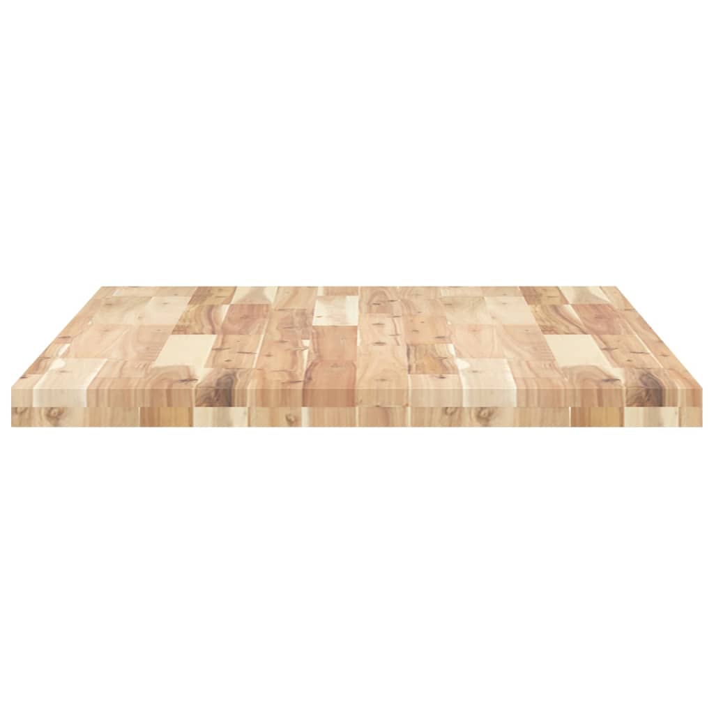 skrivebordsplade 80x70x4 cm ubehandlet massivt akacietræ