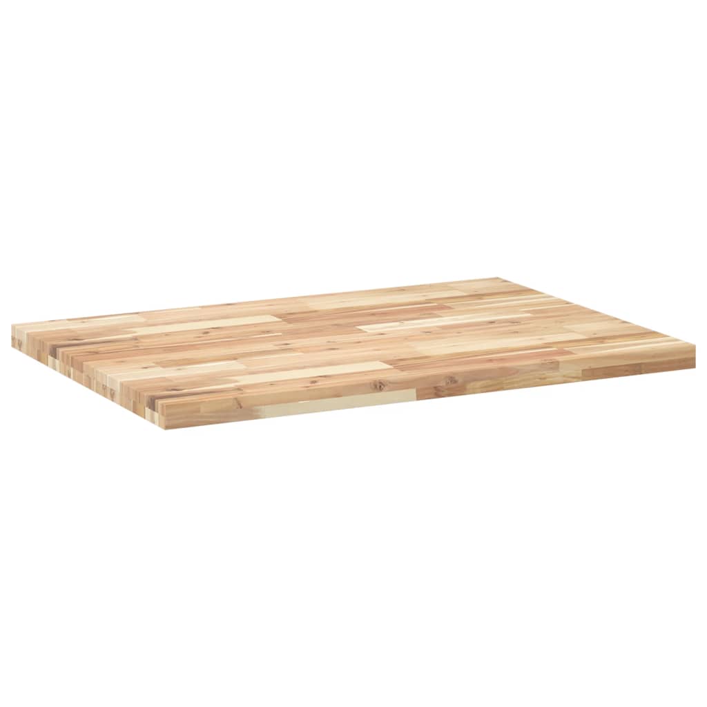 skrivebordsplade 80x70x4 cm ubehandlet massivt akacietræ