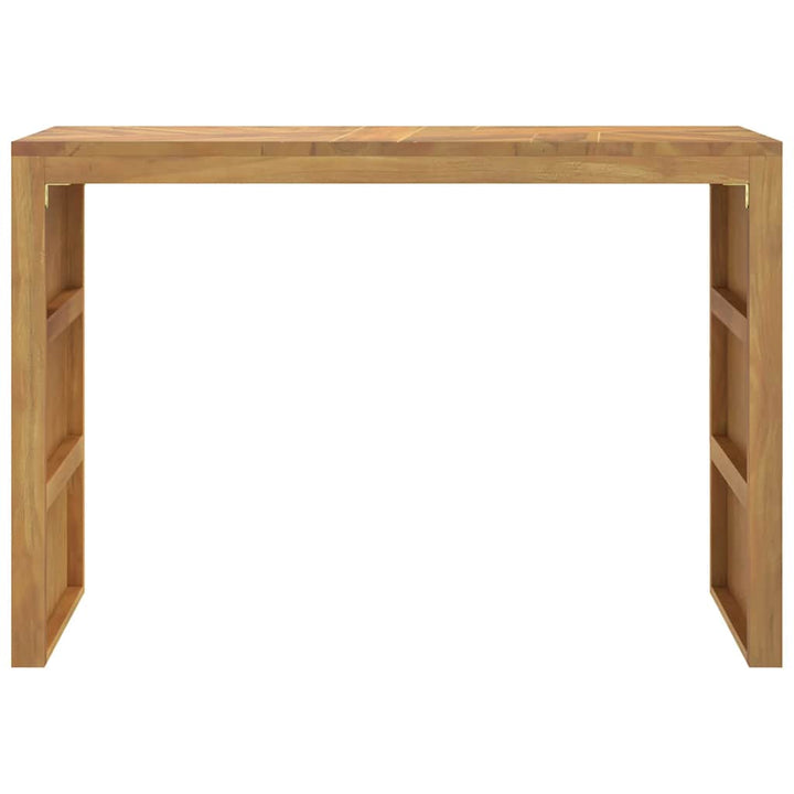 konsolbord 110x35x75 cm massivt teaktræ