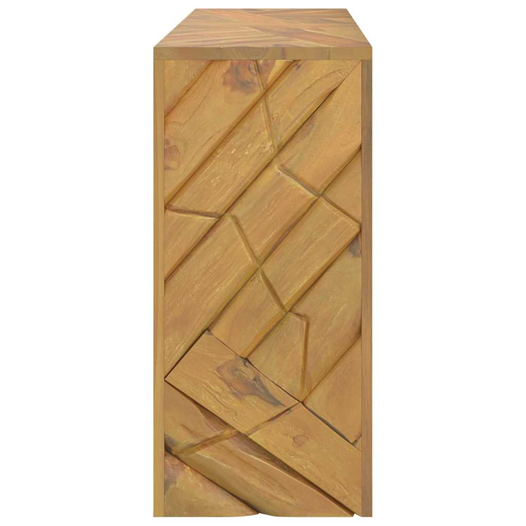 konsolbord 110x35x75 cm massivt teaktræ