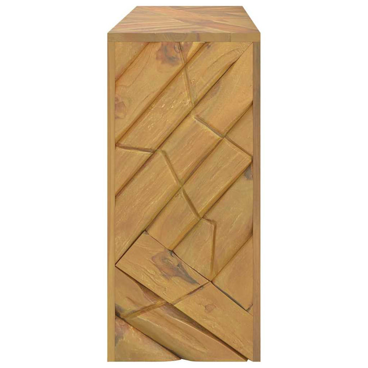 konsolbord 110x35x75 cm massivt teaktræ