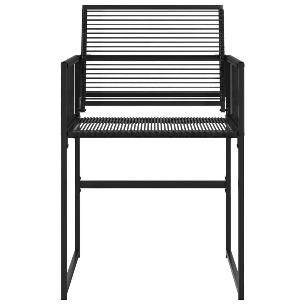 havestole 4 stk. polyrattan sort