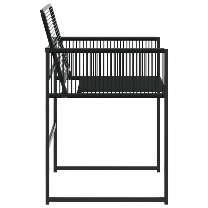 havestole 4 stk. polyrattan sort