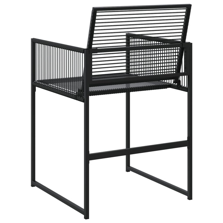 havestole 4 stk. polyrattan sort
