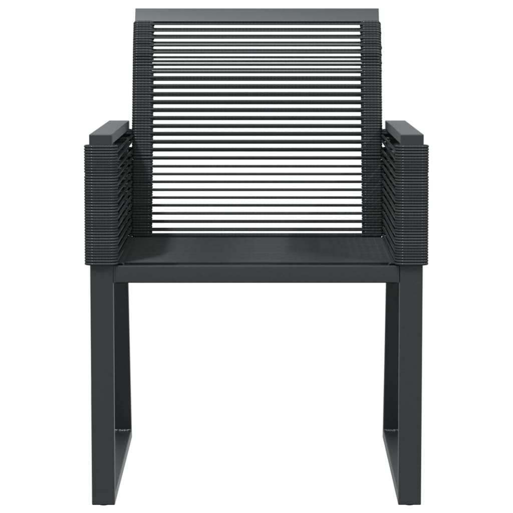 havestole 2 stk. polyrattan sort