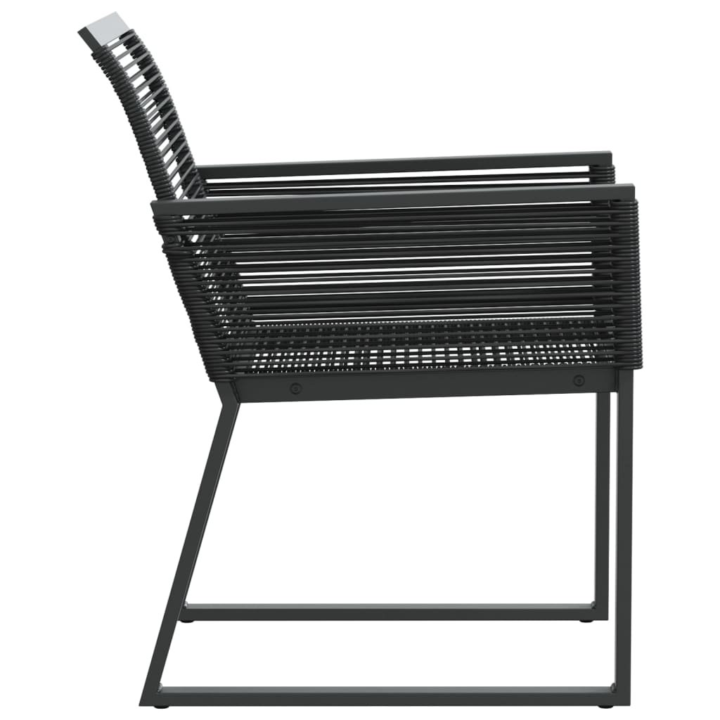 havestole 2 stk. polyrattan sort