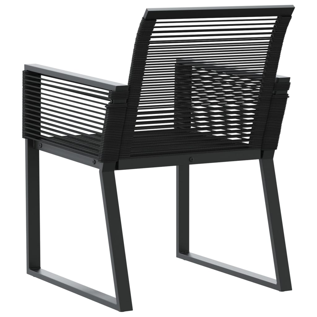 havestole 2 stk. polyrattan sort