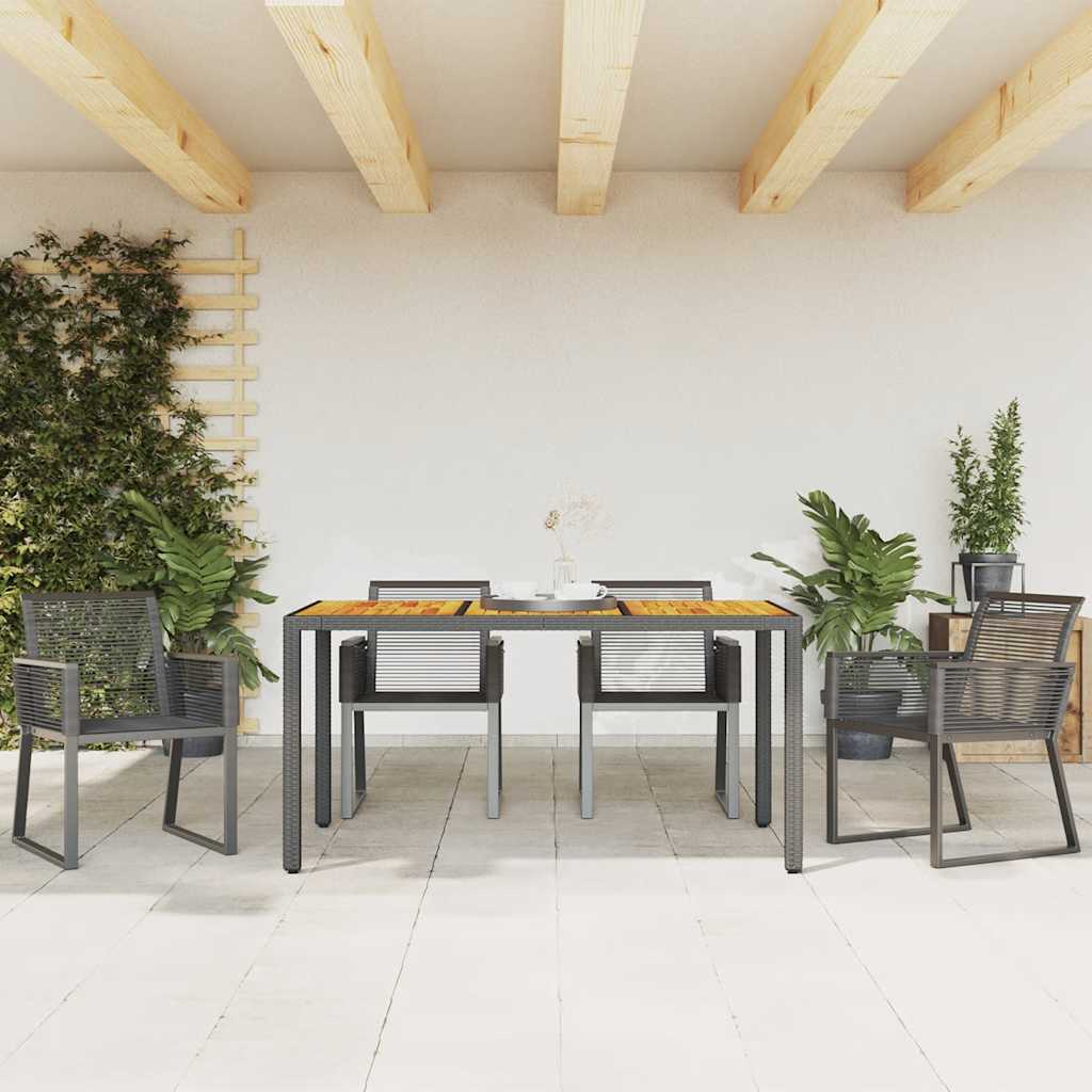 havestole 4 stk. polyrattan sort