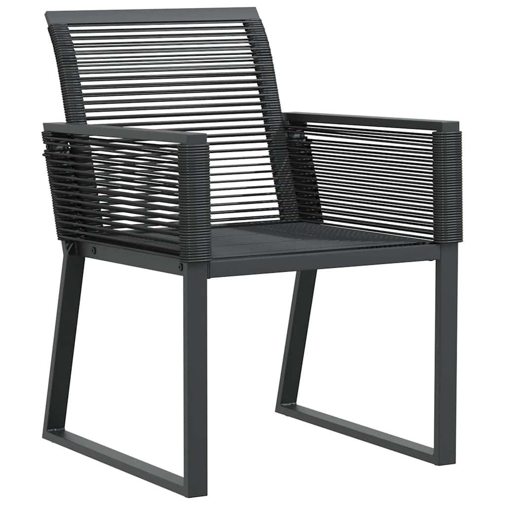 havestole 4 stk. polyrattan sort