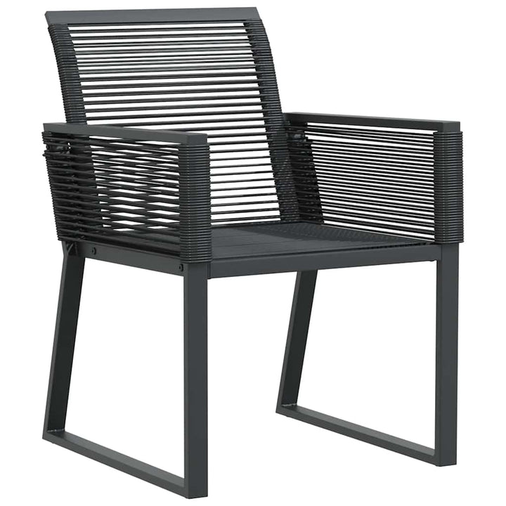 havestole 4 stk. polyrattan sort
